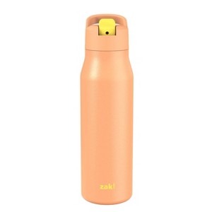 Zak Designs 20 fl oz Double Walled Stainless Steel Tranquility Insulated Straw Bottle - 1 of 4