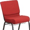 Emma and Oliver 21"W Church/Reception Guest Chair with Communion Cup Book Rack - 3 of 4