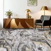 Washable Modern Printed Rug Non Slip Low Pile Rug Soft Contemporary Throw Floor Cover Foldable Indoor Carpet for Living Room Bedroom Playroom - 3 of 4