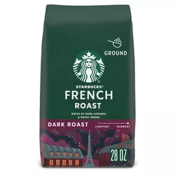 Starbucks French Roast Dark Roast Ground Coffee - 28oz