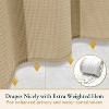 LunaLulinlk Fabric Shower Curtain with Hooks - 2 of 4
