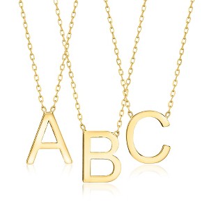 Pure Collection by Ross-Simons Italian 14kt Yellow Gold Initial Necklace - 1 of 4