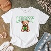 Simply Sage Market Women's Lucky Bear Short Sleeve Garment Dyed Tee - 3 of 4