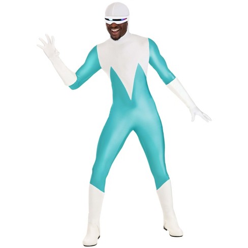 HalloweenCostumes.com S  Men  Disney and Pixar The Incredibles Deluxe Frozone Costume for Men, White/Blue - image 1 of 4