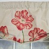 RLF Home 100% Cotton La Tulipe Butterfly With Poly/Cotton Ivory lining Rod Pocket Valance 50" x 16" Linen - 3 of 4