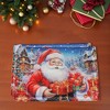 Unique Bargains Christmas Place Mats Gift Box Old Men Flax Red Blue White 11.8"x17.7" 2 Pcs - 2 of 4