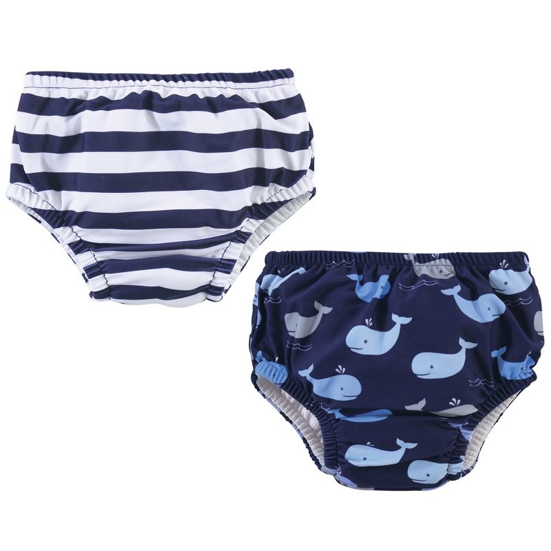 Hudson Baby Infant and Toddler Boy Swim Diapers, Whales, 1 of 6