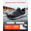 VEVOR Steel Toe Shoes for Men, US Size 11, Men’s Cushion Sport Safety Toe Athletic Work Shoe, Indestructible Safety Sneakers Lightweight, Black - 3 of 4
