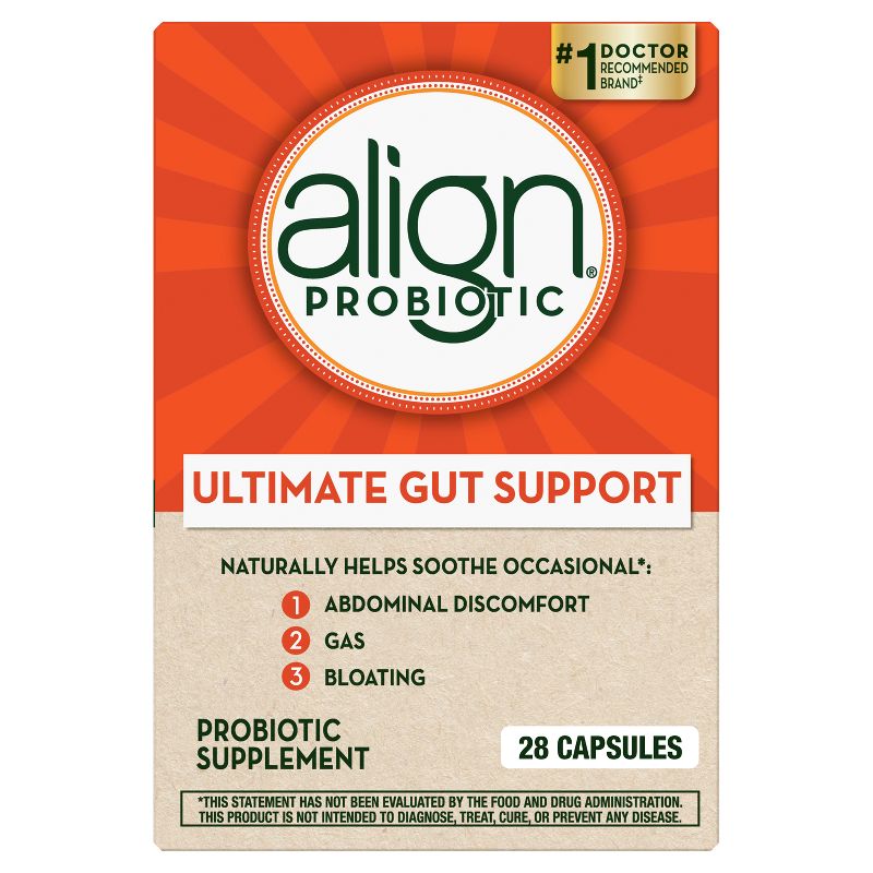 Align Ultimate Gut Support Daily Probiotic Supplement- Capsules - 28ct, 1 of 14