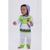 Disney Pixar Toy Story Buzz Lightyear Zip Up Cosplay Coverall Newborn to Toddler - 2 of 4