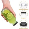 Glass Juice Bottles with Caps, Set of 3 Reusable 16 Oz Drink Containers for Juicing - 3 of 4