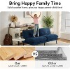 Dyonery 72" Convertible Futon Sofa Bed with 6.7" Thick Removable Cushion Retro Black - 4 of 4