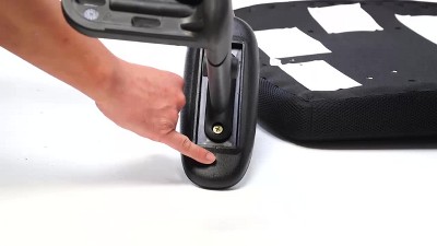 Adjustable Black Mesh Task Chair with Swivel and Tilt Control