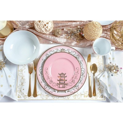 Ukonic Disney Princess 16-Piece Ceramic Dinnerware Set | Tiana, Rapunzel, Aurora, Mulan, 4 of 7