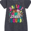 - Barbie - Holiday Cheer Squad Graphic Short Sleeve Fleece Dress - 2 of 3