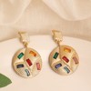 SOHI Women's Multicolour Party Stone Drop Earring - 2 of 4