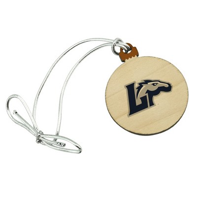 Longwood Secondary Logo Mini Small Tiny Wood Christmas Tree Holiday Ornament