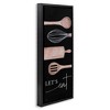 Stupell Industries Let's Eat with Kitchen Utensils Floating Frame Canvas Art, Black, 15" x 31" - 2 of 4