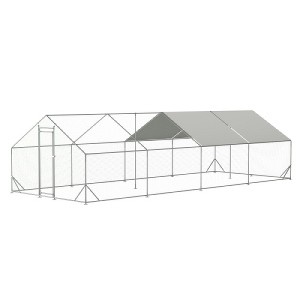 Dolonm Large Metal Chicken Coop, Walk-in type,Chicken Cage Hen House with Waterproof Cover - 1 of 4