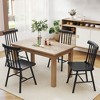 Dining Chairs Set of 4, Farmhouse Wood Kitchen Chairs with Rubber Wood Frame, Spindle Back for Dining Room - 2 of 4