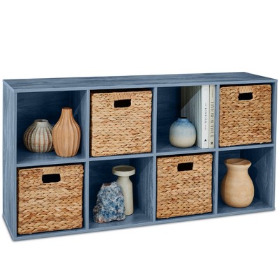 Best Choice Products 8-Cube Bookshelf, 11in Display Storage System, Organizer w/ Removable Back Panels