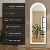 FURNIinspire Decorative Wall Mirrors Arched Mirror, Standing Mirror Wall Mounted Hanging Mirror With Stand For Bedroom, Bathroom, Clear, 26"*71" - 3 of 4