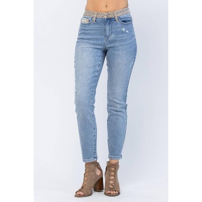 Women's High Waist Slim Fit Jeans - Judy Blue