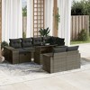 vidaXL Garden Sofa Set Grey PE rattan 11 Piece Set Modular - 2 of 4