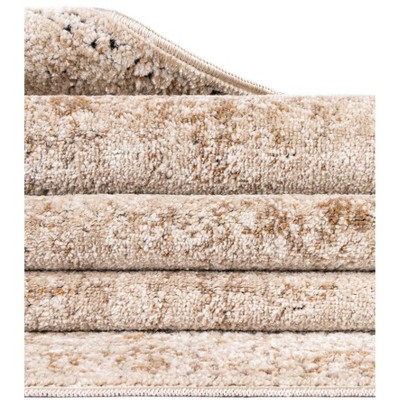 Eliza Collection Neutral Toned 5' x 8' Beige and Light Brown Area Rug