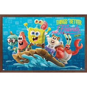 Trends International The SpongeBob Movie: Sponge On The Run - Friends Framed Wall Poster Prints - 1 of 4