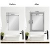 Amanti Art Mirror Makeover Bathroom Mirror Frame Border Kit - Fully Assembled Peel and Stick Frame - Mirror NOT Included - Flair Trim - 4 of 4