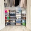 Set of 20, 5 Qt. (1.25 gal.) Small Stackable Plastic Closet Storage Box, Clear - 4 of 4