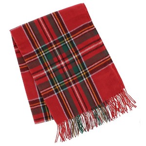 CTM  Classic Plaid Soft Winter Scarf with Fringe - 1 of 3