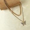SOHI Women's Crystal Silver Enlightened Harmony Necklace - 3 of 4