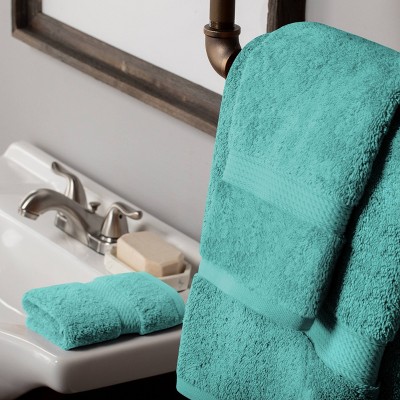 Superior Egyptian Cotton Turquoise 3-Piece Towel Set