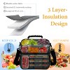 Tirrinia 12 Can Two Compartment Lunch Box, Durable Insulated Lunch Bag for Women & Men, Large Lunchbox, Leakproof Reusable Lunch Cooler Tote - 2 of 4