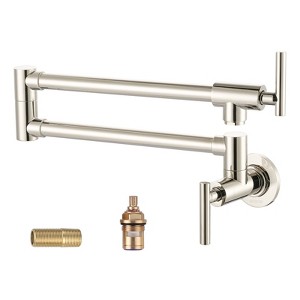 WOWOW Wall Mount Pot Filler Faucet with Double Joint Swing Arm - 1 of 4