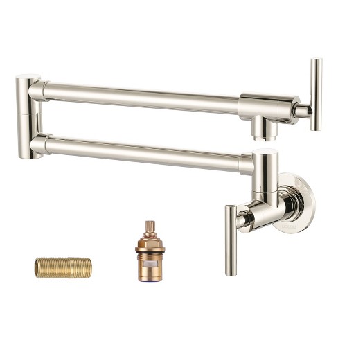 WOWOW Wall Mount Pot Filler Faucet with Double Joint Swing Arm - image 1 of 4