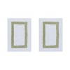 Hotel 2 PC Bath Rug 100% Premium Cotton Tufted Weave Two Tone Reversible Bathroom Rug, Super Soft Absorbent, Machine Washable Bath Mat - 2 of 4