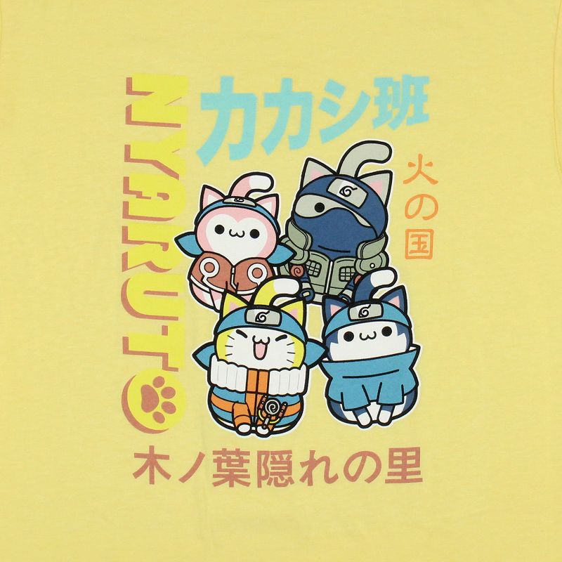 Nyanto x Naruto Nyruto Girls' Sasuke Kakashi Haruno Kids T-Shirt Tee, 2 of 4