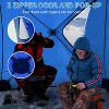 Hub-Style Insulated 3-6 Person Pop-Up Ice Fishing Shelter with Thermal Layer, Lightweight & Easy Setup for Winter Comfort - 4 of 4