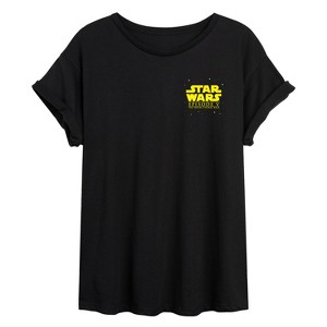 Women's - Star Wars - Never Tell Me the Odds Oversized Graphic T-Shirt - 1 of 4