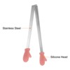 Unique Bargains Stainless Steel Tiny Gloves Shape Cooking Kitchen Food Tongs - 4 of 4