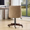 Mid Century Office Computer Desk Chair, Retro Sheepskin Pattern Home Office Chair with Lift Swivel & Recline Functions, Rolling Work Chairs for Home - 3 of 4