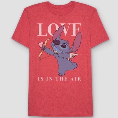 Men's Disney Stitch Short Sleeve Graphic T-Shirt - Red