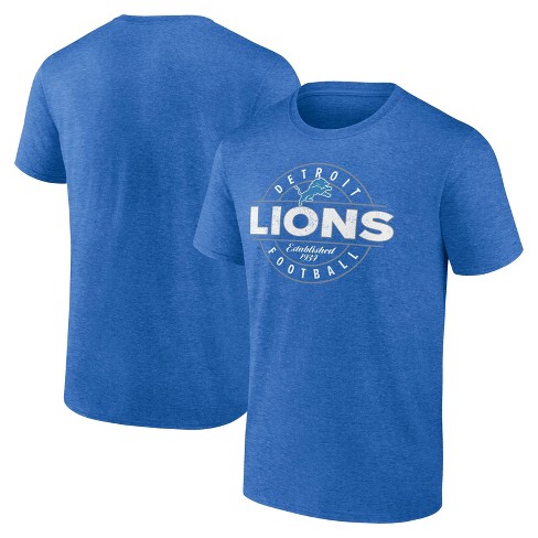 Nfl Detroit Lions Men s Bi blend Short Sleeve T shirt M Target