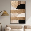 Art Remedy Sunny Cloudy Gold Brown Earthy Abstract Wall Art Framed - 2 of 4