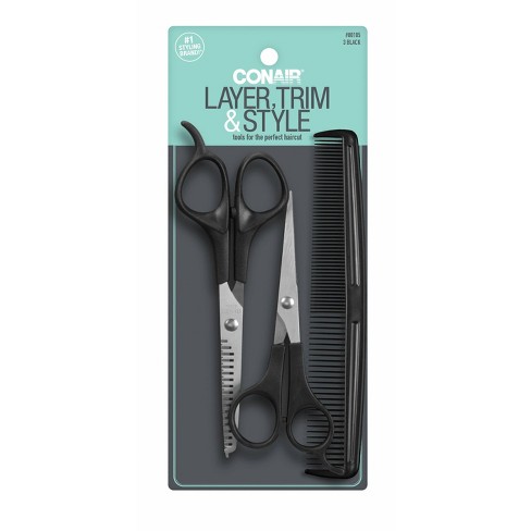 Unique Bargains Hair Cutting Barber Scissors Stainless Steel For Barber  Shop And Home Use 6.5 Black And White 1pc : Target