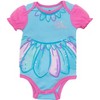 Sesame Street Abby Cadabby Newborn Baby Girls Costume Short Sleeve Bodysuit & Hat Blue 0-3 Months - 3 of 4