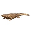 HomeRoots Golden Crocodile Brass Finish Sculpture - 4 of 4